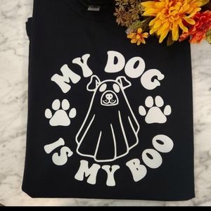 Halloween shirt dog mom my dog is my boo cute popular
